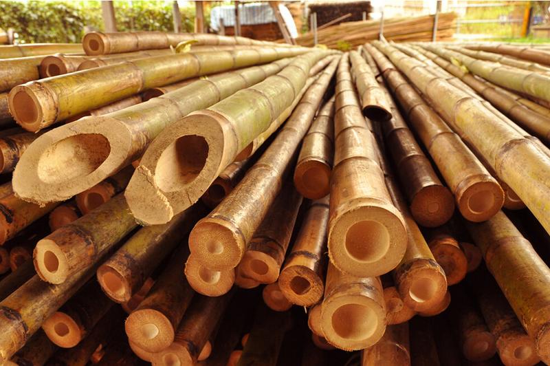 竹材商供应高质平压本色工字竹胶板/竹制面板/竹家具