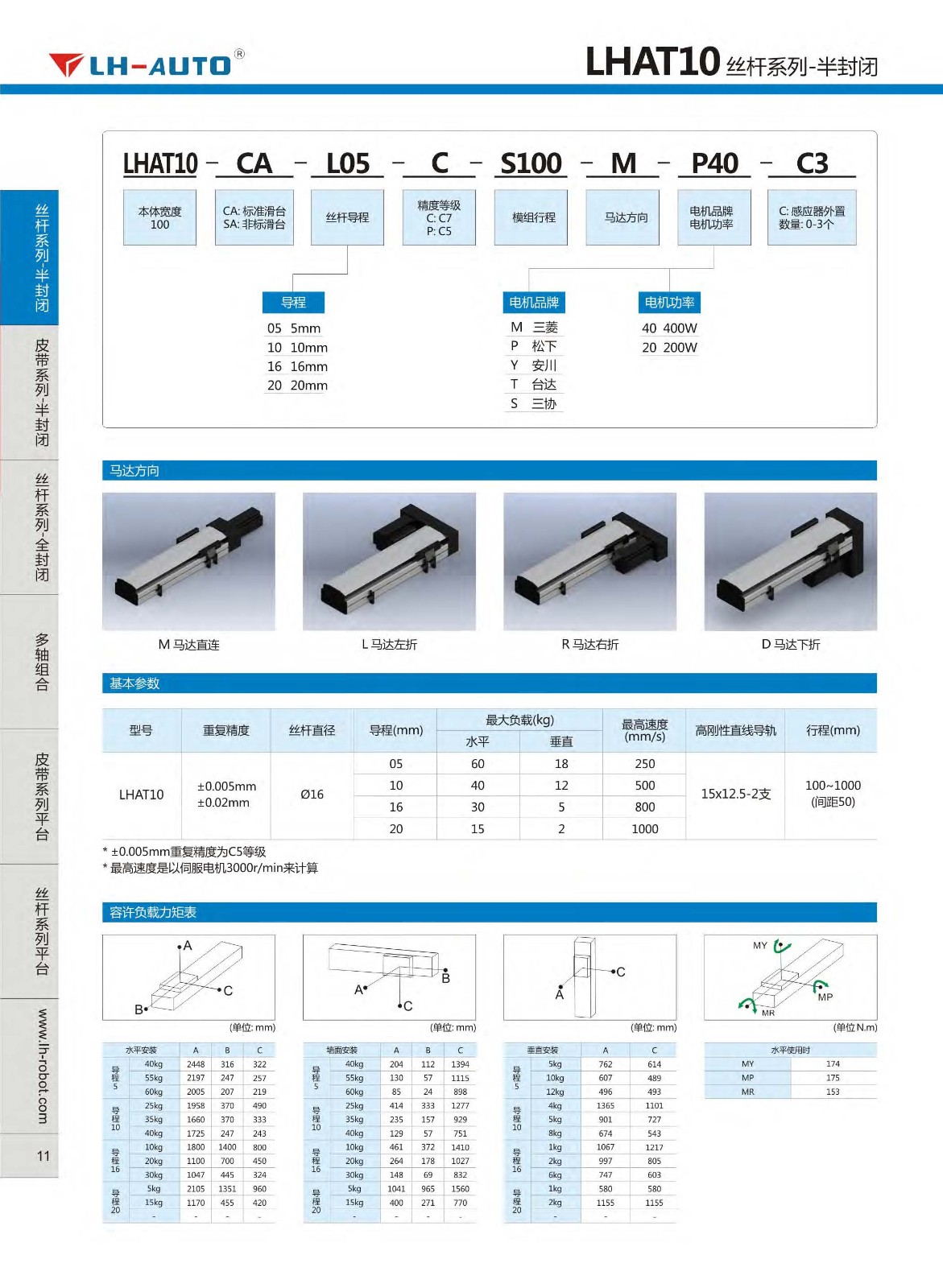 LHAT10直線伺服電機模組送料取料質(zhì)量可靠圖片一