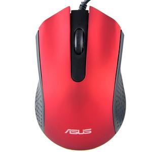 华硕（ASUS） AE-01 外滩系列 有线多彩光学鼠标 红色.